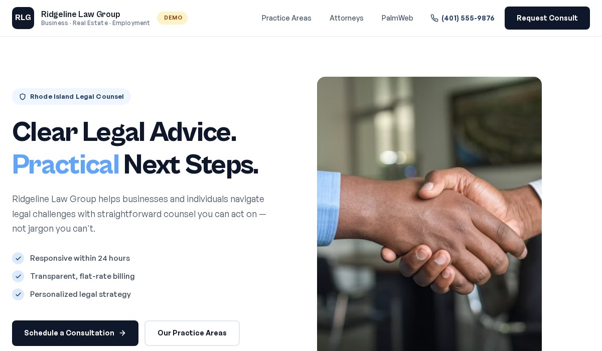 Law firm sample preview