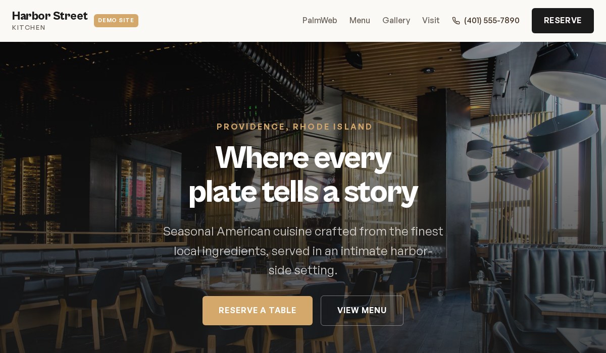 Restaurant sample preview